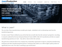 Tablet Screenshot of leanproduction.com